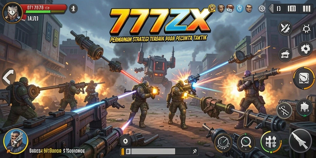Tampilan gameplay menarik dari 777ZX di layar.