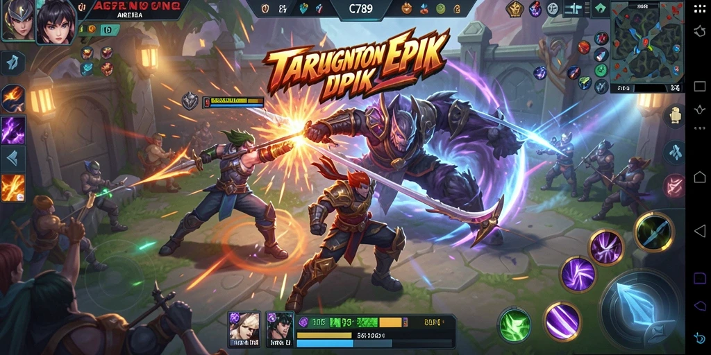 Screenshot gameplay C789 yang menunjukkan aksi pertempuran tim.
