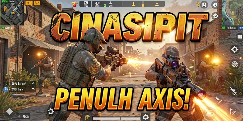Screenshot utama CINASIPIT menampilkan aksi tembak-menembak yang mendebarkan.
