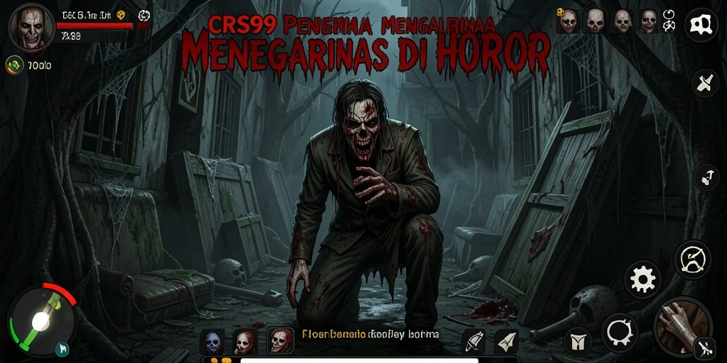 Tampilan gameplay horror yang mencekam dan mendebarkan.