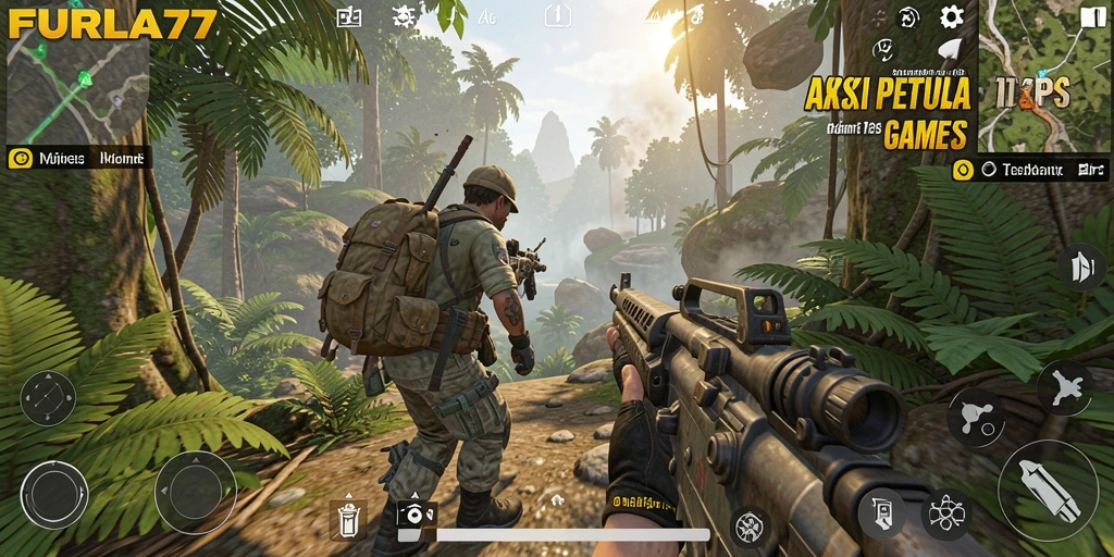 Gameplay seru dalam FURLA77 menunjukkan aksi petualangan yang mendebarkan.