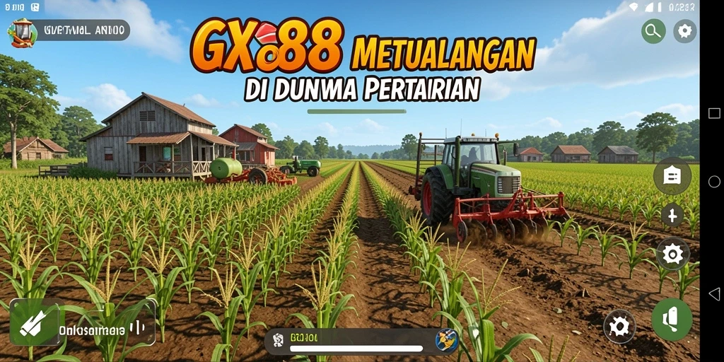 Tampilan gameplay menarik dengan petualangan bertani yang seru.