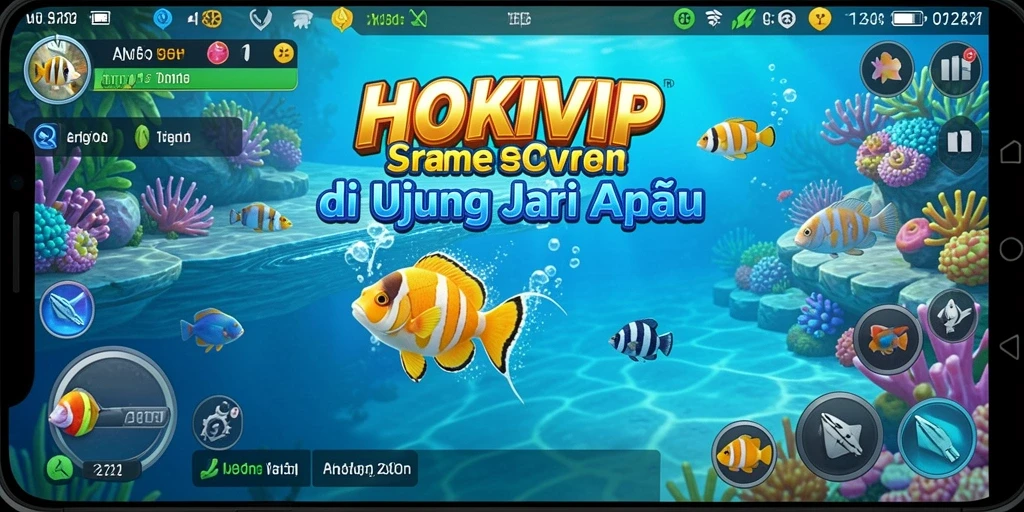 Tampilan gameplay HOKIVIP yang menampilkan aksi memancing yang seru.