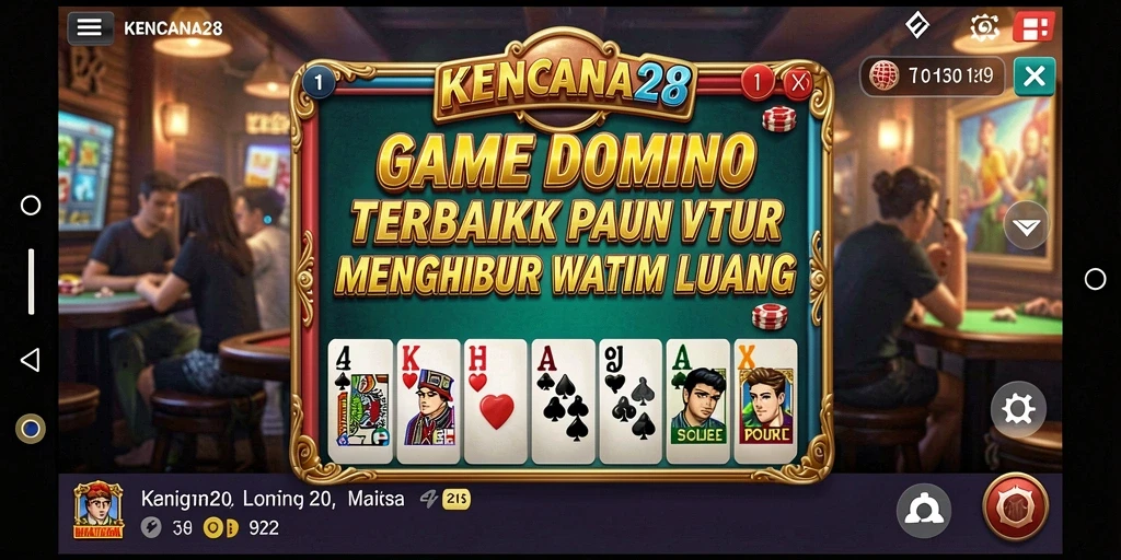 Gameplay seru KENCANA28 yang menampilkan permainan Domino yang menarik.