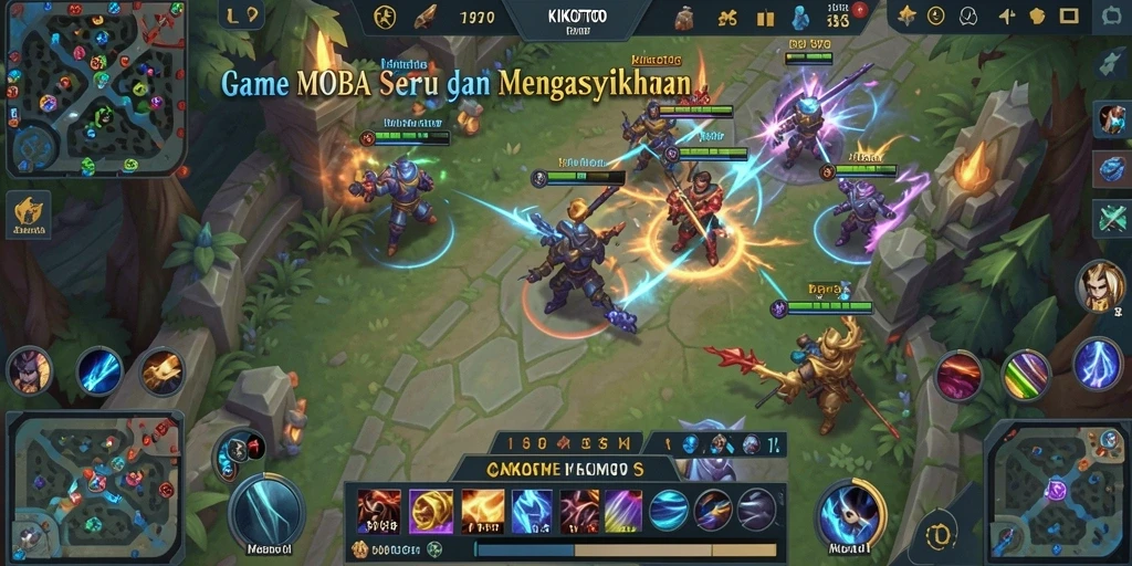 Tampilan menarik dari gameplay KIKOTOTO yang menampilkan aksi pertempuran.