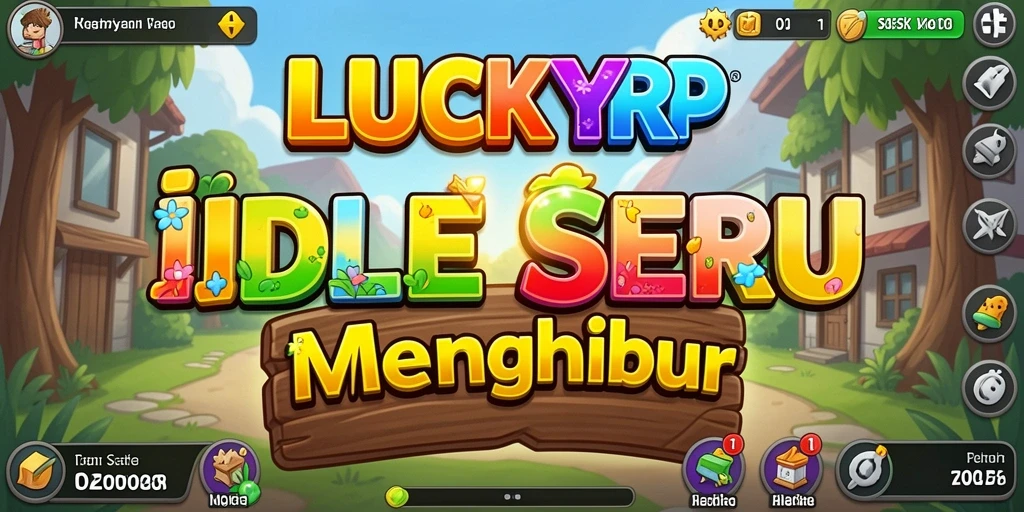 Tampilan gameplay LUCKYRP yang sederhana dan menarik.