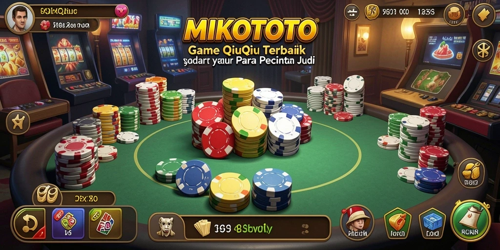 Screenshot gameplay MIKOTOTO menampilkan serunya permainan QiuQiu.