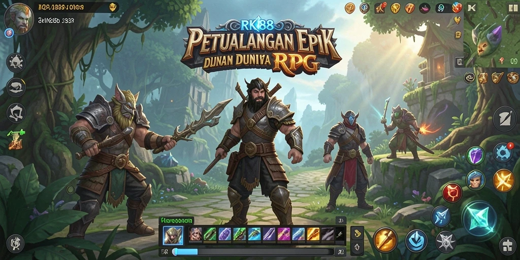 Screenshot gameplay RK88 yang menghadirkan aksi dan petualangan RPG.