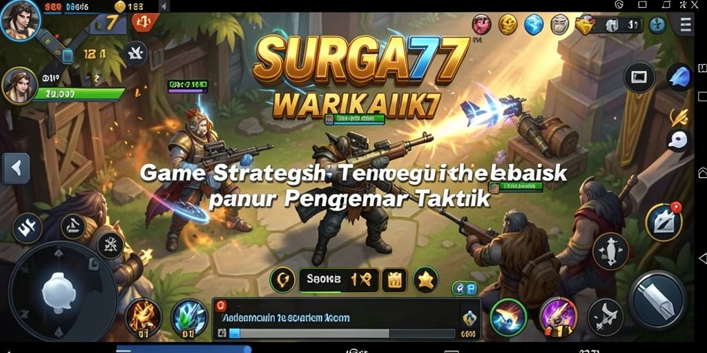 Tampilan gameplay SURGA77 yang menegangkan dan strategis.