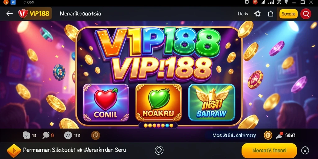 Gameplay menarik dan beragam tema slot di VIP188.