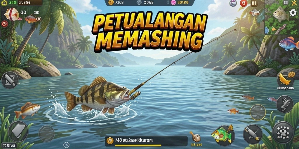 Tangkapan ikan yang mengesankan di X168 dengan grafis menawan.